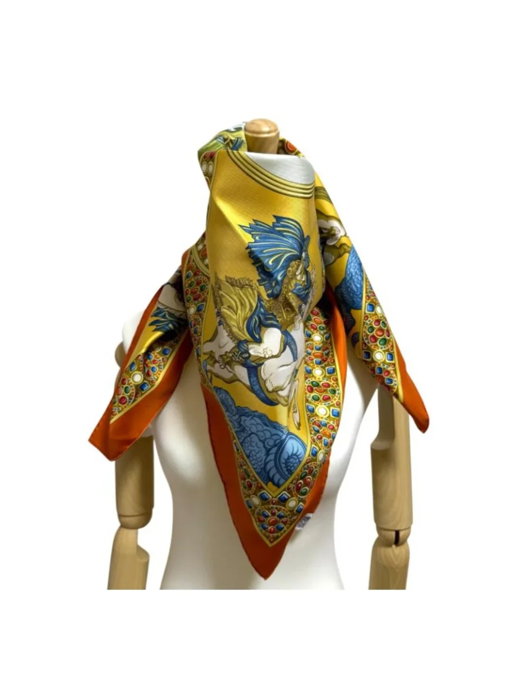 Hermes Carre 90 Victory Of The Knights Of Justice Scarf Silk